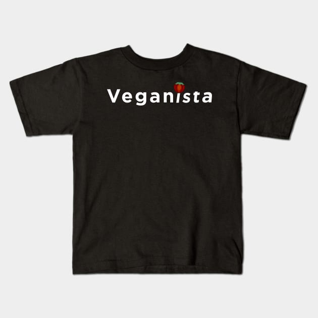 Veganista with a Vengance Kids T-Shirt by DynamicDynamite